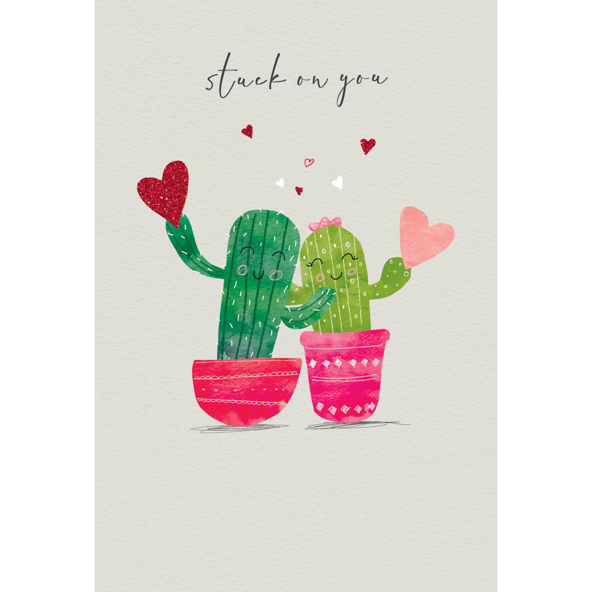 Cactus Hearts Anniversary Card - Cardmore